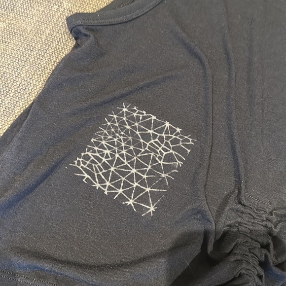 Black lululemon cropped tank top!! Not sold anymore. Super cute! - Picture 3 of 4